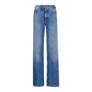 Wide Leg Denim Jeans Darkpark , Blue , Dames