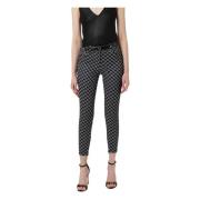 Stijlvolle Broek voor Vrouwen Elisabetta Franchi , Black , Dames