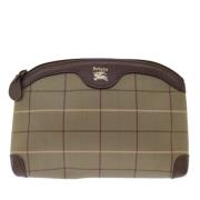 Pre-owned Canvas clutches Burberry Vintage , Brown , Dames