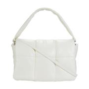 Gewatteerde Kussen Clutch Stand Studio , White , Dames