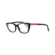 Zwarte plastic optische monturen voor vrouwen Emilio Pucci , Black , D...