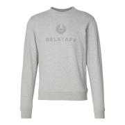 Varsity Sweatshirt in Old Silver Heather Belstaff , Gray , Heren