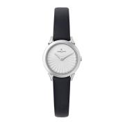 Elegante Quartz Leren Horloge Pierre Cardin , Gray , Dames