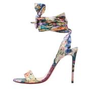 Pre-owned Satin sandals Christian Louboutin Pre-owned , Multicolor , D...