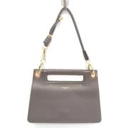 Pre-owned Leather shoulder-bags Givenchy Pre-owned , Gray , Dames