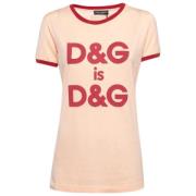 Pre-owned Cotton tops Dolce & Gabbana Pre-owned , Pink , Dames