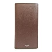 Pre-owned Leather wallets Celine Vintage , Brown , Dames