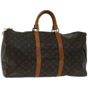 Pre-owned Canvas handbags Louis Vuitton Vintage , Brown , Dames