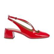 Rode Vernice Sling Back Liefde A. Bocca , Red , Dames