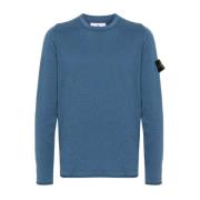 Blauwe Sweaters voor Mannen Stone Island , Blue , Heren