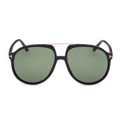 Klassieke Groene Pilot Zonnebril Archie Tom Ford , Black , Unisex