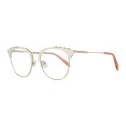 Metalen & Plastic Ronde Optische Monturen Emilio Pucci , White , Dames