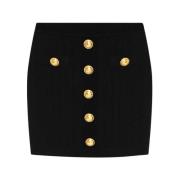 Gebreide rok Balmain , Black , Dames