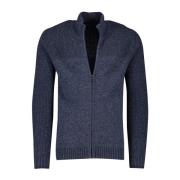 Blauw Melange Heren Vest met Rits Pierre Cardin , Blue , Heren