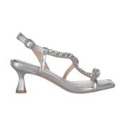 Kristal Kruisband Hak Sandaal Alma EN Pena , Gray , Dames