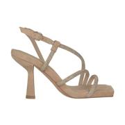 Sandaal met strassband Alma EN Pena , Beige , Dames