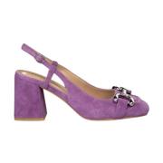 Vierkante hak gesp schoen Alma EN Pena , Purple , Dames