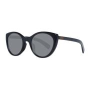 Zwarte ronde plastic zonnebril UV-bescherming Ermenegildo Zegna , Blac...