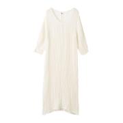 Mediterrane Linnen Maxi Jurk By Herenne Birger , White , Dames