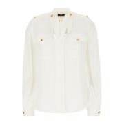 Stijlvolle Blouses voor Vrouwen Elisabetta Franchi , White , Dames