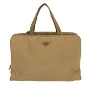 Pre-owned Canvas prada-bags Prada Vintage , Beige , Dames