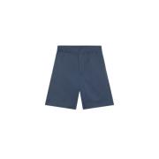 Italiaanse Chino Shorts met Hoge Taille Sotf , Blue , Heren