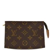 Pre-owned Canvas pouches Louis Vuitton Vintage , Brown , Dames