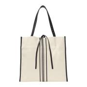 Gestreepte canvas tote tas Proenza Schouler , Beige , Dames