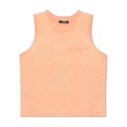 Top met logo Balmain , Orange , Dames