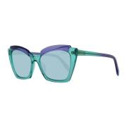 Groene Cat Eye Zonnebril UV-bescherming Emilio Pucci , Green , Dames