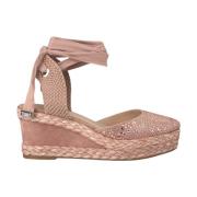 Rhinestone Sleehak Sandaal Alma EN Pena , Pink , Dames