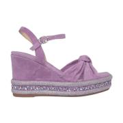 Rhinestone Sleehak Sandaal Alma EN Pena , Purple , Dames