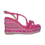 Rhinestone Sleehak Sandaal Alma EN Pena , Pink , Dames