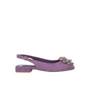 Bloemen platte schoen Alma EN Pena , Purple , Dames