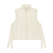 Vest Ganni , Beige , Dames