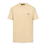 T-shirt met logo Versace , Beige , Heren