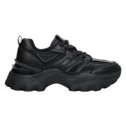Zwarte Chunky Platform Sneakers Estro , Black , Dames