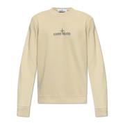 Sweatshirt met logo Stone Island , Beige , Heren