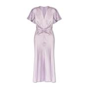 Satijnen jurk Victoria Beckham , Purple , Dames