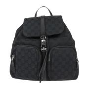 Pre-owned Leather backpacks Gucci Vintage , Black , Dames