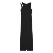 Jurk Essential technische jersey V-hals jurk Patrizia Pepe , Black , D...