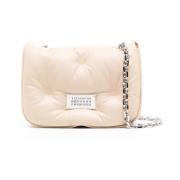 Glam Slam Flap Kleine Tas Maison Margiela , Beige , Dames