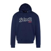 Iconische Sidney Hoodie - Blauw Schott NYC , Blue , Heren