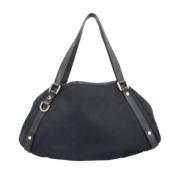 Pre-owned Canvas totes Gucci Vintage , Black , Dames