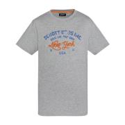 Katoenen TShirt Toby - Grijs Schott NYC , Gray , Heren