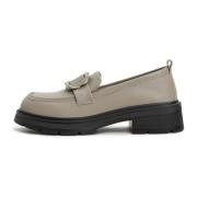 Elegante Platform Loafers - Grijs Cesare Gaspari , Gray , Dames