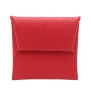 Pre-owned Leather wallets Hermès Vintage , Red , Dames