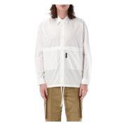 Witte Shirt met Verborgen Zakken Ss24 Comme des Garçons , White , Here...