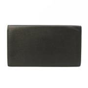 Pre-owned Leather wallets Hermès Vintage , Black , Dames