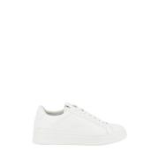 Witte Leren Sneakers Crime London , White , Heren